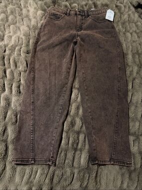 Time and Tru brown barrel jeans size 12